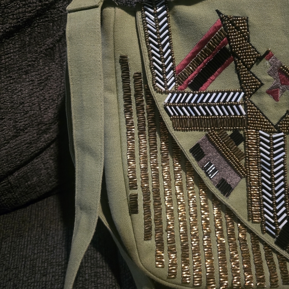 Noonday Collection | Beaded Messenger Bag View 4